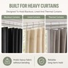 Curtain Hooks - Heavy Duty Metal Pin Hooks, 50 Pack