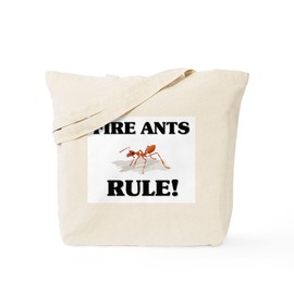 CafePress Fire Ants Rule! Tote Bag Reusable Natural Beige Canvas Shopping Bag