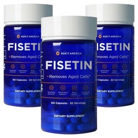 Rocket America High Purity 98% Fisetin + Bioperine + Vitamin C Complex, 3, 60 Tablets / 로킷아메리카 고순도98% 피세틴+바이오페린+비타민 C 복합제재, 3개, 60정
