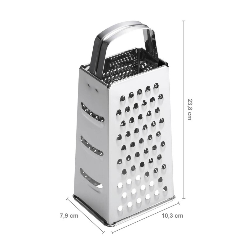 Fiskars Essential 1065589 Grater 4-Sided Stainless Steel Height 23 cm