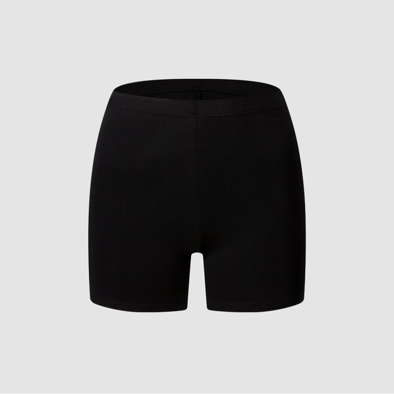 JAJU [JAJU] Women's Cotton Inner Pants 2 Pairs_Black