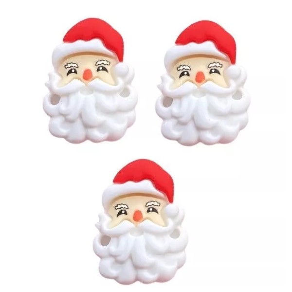 Shelly's Buttons and More Jolly Santa Embellishment - Shelly's Buttons