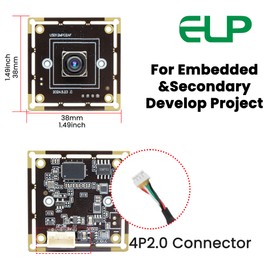 ELP 12mp Autofocus USB Camera Module 4K 30fps Webcam Board for Computer Mini UVC USB2.0 1080P 60fps PC Camera 300ms PDAF Fast Auto Focus Camera IMX362 USB Web Camera for Laptop