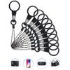 YOUOWO 10 pcs Lanyards Finger Ring Lanyard Plastic Ring Lanyard