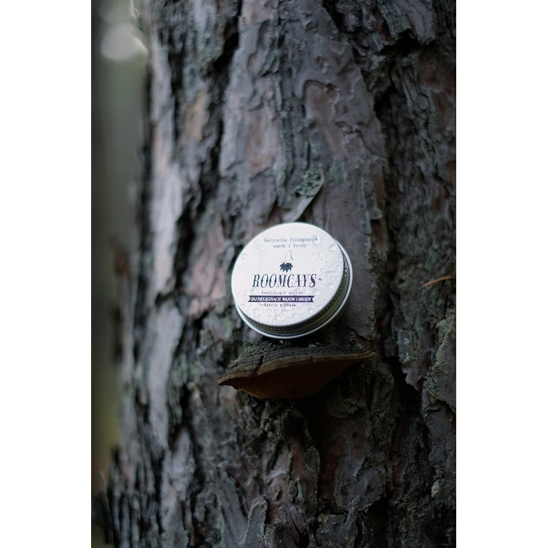 Roomcays 100% natural beard balm, balm with argan oil and