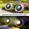Vcdsoy Solar Powered Rock Lights Outdoor- 4 Pack Super Bright