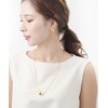 VingTAINE C3348 Necklace, Metal Ball, Sliding Chain, Slider Chain, Simple