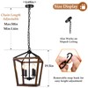 Farmhouse Chandelier Light Fixture for Kitchen Dining Room, 4-Light Rustic