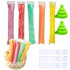 Mellifluous150pcs Ice Popsicle Moulds Bags,Disposable Ice Pop Mold Bags,Ice Cream