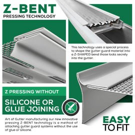 Waterlock DIY 5”Leaf Protection|Sample|Stainless Steel mesh|White Aluminum Gutter Covers|Contractor Grade|Gutter Guard from Manufacturer|Made in The USA