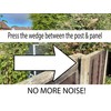 Fence Panel Wedges Grips Stops Banging Rattling Noise Stoppers Pack