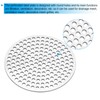 PATIKIL 2" Diameter 304 Stainless Steel Perforated Sheet, 2 Pcs