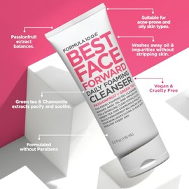 Fórmula 10.0.6 - Mejor cara adelante diario Limpiador Facial espumoso - 5 oz.