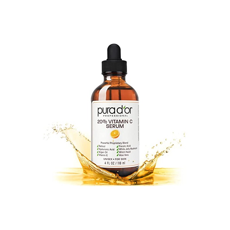 Pura D'or Vitamin C Serum, 4 Ounce