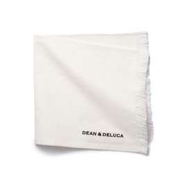 DEAN & DELUCA Cotton Napkin, White, Approximately 17.7 x 17.7 inches (45 x 45 cm)