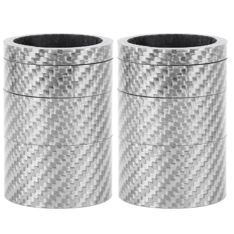 2 Set Carbon Fiber 5/10/15/20mm Bicycle Headset Front Fork Spacer