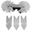 1pc Screw Thread Pitch Gauge of 52 Leaves 2pcs 60°+1pc