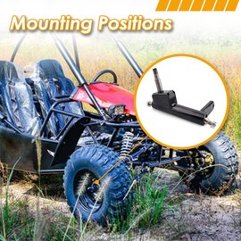 Spindle Steering Knuckle (Left) Compatible with Coleman KT196 Go-Karts Replacement Durable Off-Road 4-Wheeler Quad Parts, 196cc 6.5 Hp Gas Powered Go-Kart Vehicle Suspension Accessories