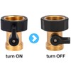 Sanpaint Water Hose Shut Off Valve, 2 Pack Heavy Duty