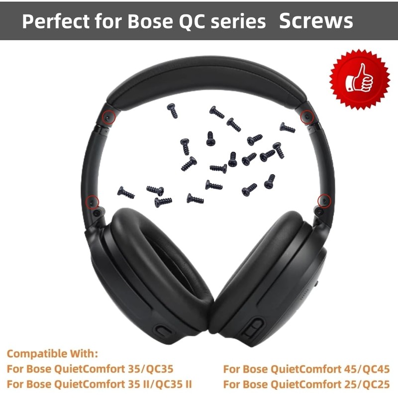 Headband Screws Replacement Bose QC35 QC45 QC25 Headband Screws Kit