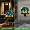 Solar Address Signs for Houses,YY Gardenia House Numbers for Outside,Metal