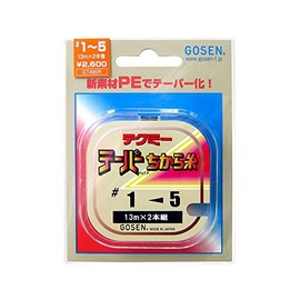 ゴーセン(GOSEN) ライン テクミーPEテーパー 力糸 13m×2本継 赤 1.0~~5号 GT-490R~