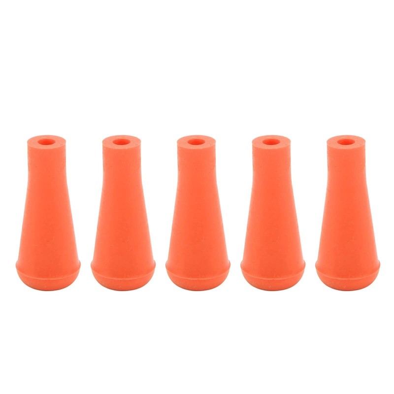 5Pcs Archery Tips, Soft Rubber Arrowheads 6mm Blunt Point Broad