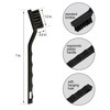 6Pcs Wire Brush Set, Stainless Steel/ Brass/ Nylon Bristle Brushes