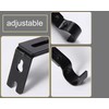Premium Curtain Rod Brackets - 2 Pack Adjustable Wall Mounts,