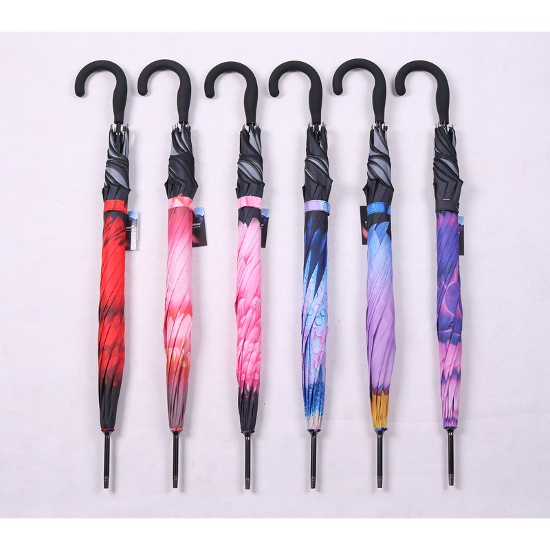 Susino 7116 Romantic Automatic Umbrella with Flowers, Women's Umbrella, Lady
