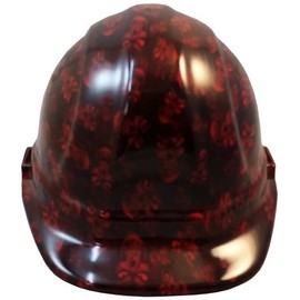 Hades Small Skull Red Hydro Dipped Hard Hats Cap Style Design