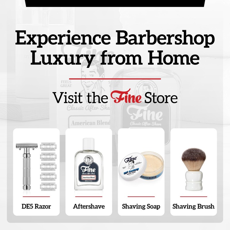 Fine "Stout" Shaving Brush (Orange & Brown)