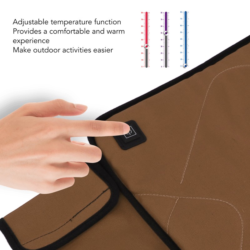 Portable Heated Seat Cushion Adjustable Temperature USB Heating Seat Cushion