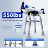 Swive Shower Chair with Arms and Back Heavy Duty 500