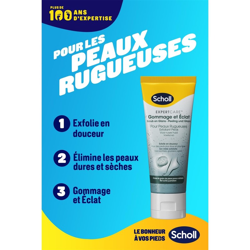 SCHOLL 2 x Creams Scrub - Removes Dead Skin -