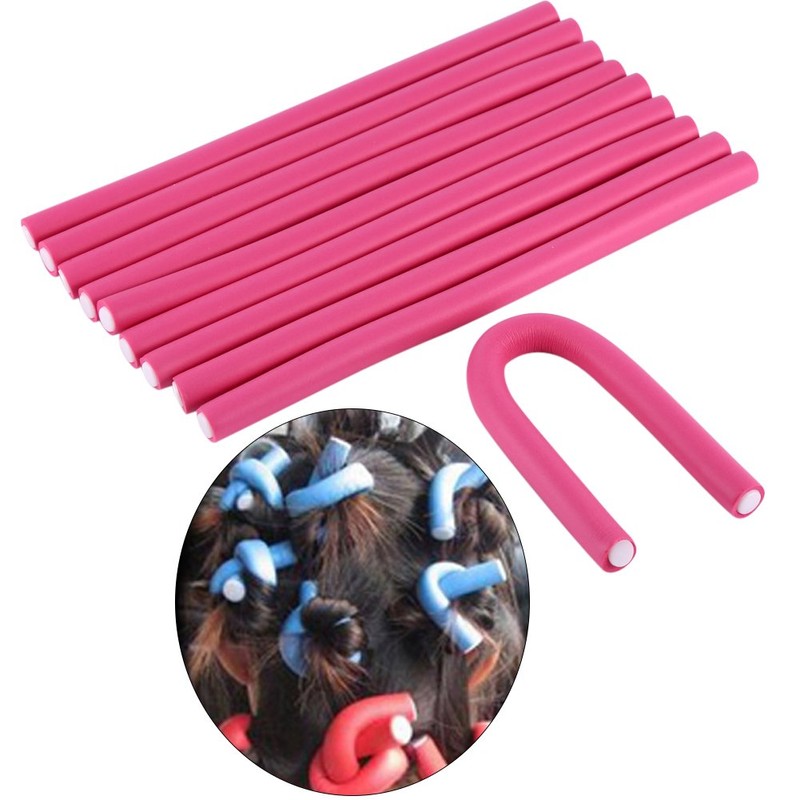 Bigudies Flexibles,10 Piezas Rulos Flexibles Para Rizar Pelo Rizadores De