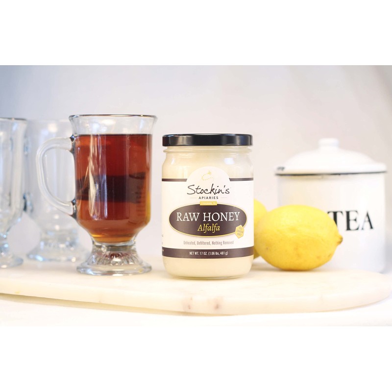 Stockin's Apiaries Raw Alfalfa Honey In Bulk, Unheated, Unfiltered, &