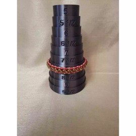 Anitasdreamcreations Bracelet Sizer,  Display, Jewelry, Bracelet Mandrel - Round -Light Black Gold