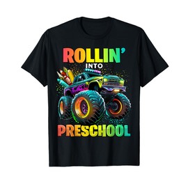 Preschool Monster Truck Back to School First Day of School T-Shirt