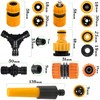 Miyobing Hose Connector Garden Hose Fitting Set: Nozzle,Hose End Quick
