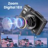 Diyeeni Cámara Digital con Pantalla LCD Abatible, Cámara UHD 4K