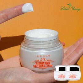 Label Young [Label Young] Vitamin-Rich Tone-Up Whitening Cream / Shocking Vitamin Milk Whitening Cream (2 pieces) / [라벨영] 비타민가득 톤업미백크림 /쇼킹비타민우유미백크림 2개