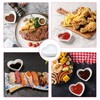 CACASO 10 Piece Serving Platter Set, Heart Shaped Ceramic Sauce
