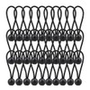 AOPRIE 30 Pack Bungee Balls, Black Ball Bungee Heavy Duty