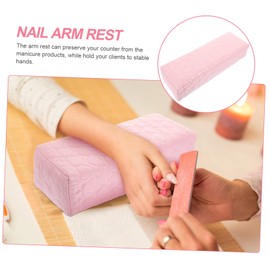 Healeved 3pcs Nail Art Hand Cushion Mat Ergonomic Arm Rest Pillow for Manicure and Easy to Clean Nail Salon Accessory and Home Use