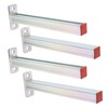 YXGJDP 4 Pack Steel Shelf Bracket,Display Bracket,DIY Projects,Metal Strut Channel,Steel