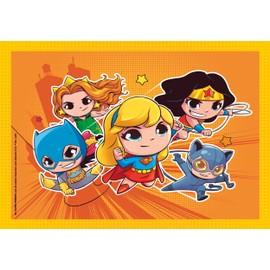 Clementoni - 21520-4 In 1 Supercolor Puzzle - Dc Superfriends - 12+16+20+24 Pieces, Jigsaw Puzzle For Kids Age 3, Puzzle Cartoon, Made In Italy