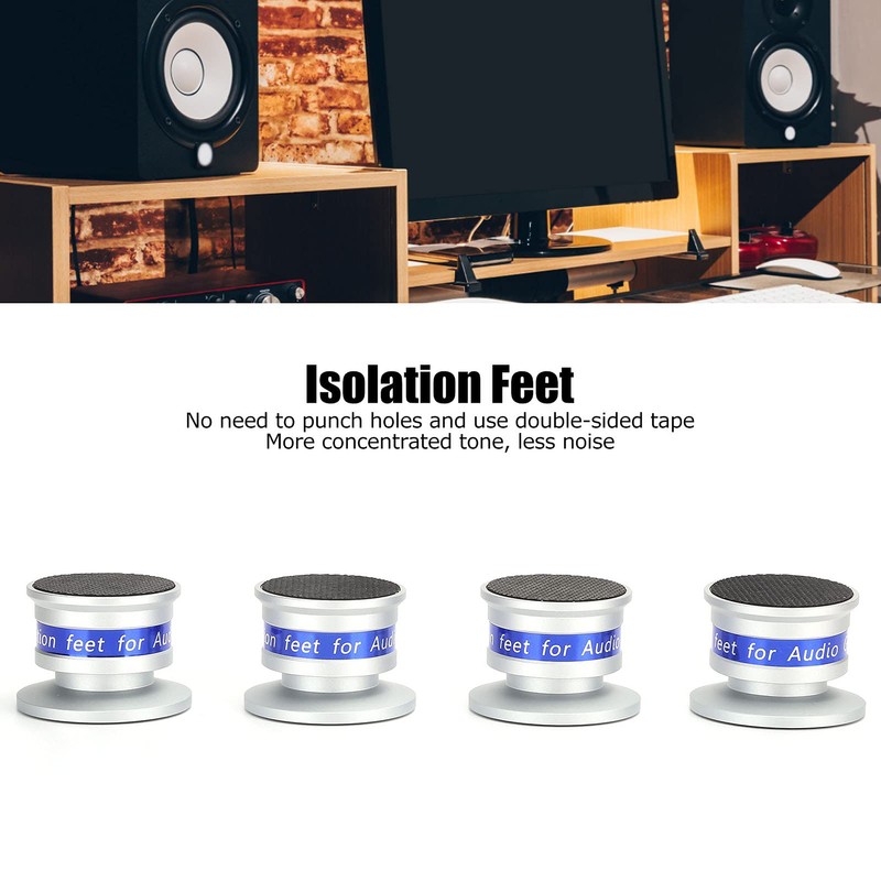 Dpofirs 4 *Isolation Feet Pad, Turntable Audio Isolation Pad Spikes,