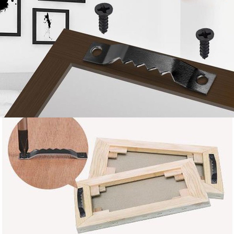 MINGZE 40mm Picture Hangers, 50 Pack Sawtooth Picture Frame Hanging