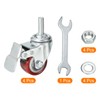 sourcing map 1.5 Inch Swivel Threaded Stem Casters 3/8"-16UNC Thread